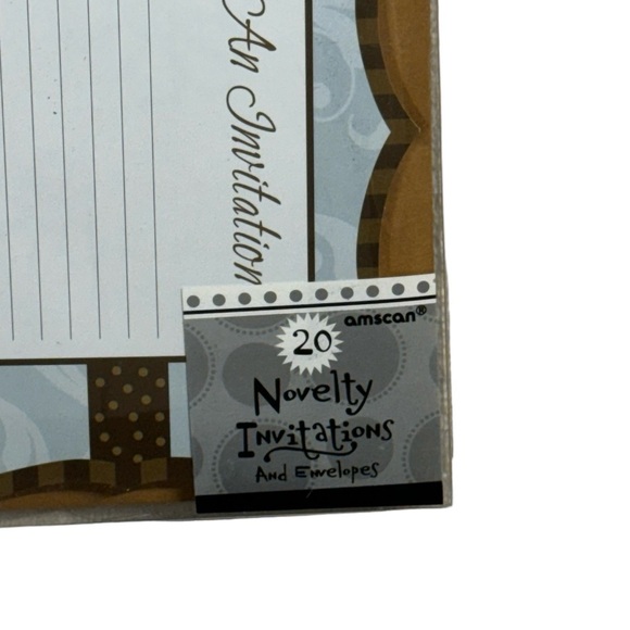 Amscan novelty invitations and envelopes. Set of 20 brand new in package! - Picture 6 of 6